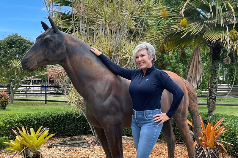 Florida Equine Assisted Therapy_Horses Healing Hearts_Liz-Horse Statue.jpg
